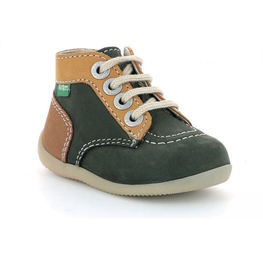 Kickers fille bonzip2 vert1910303_2 sur voshoes.com