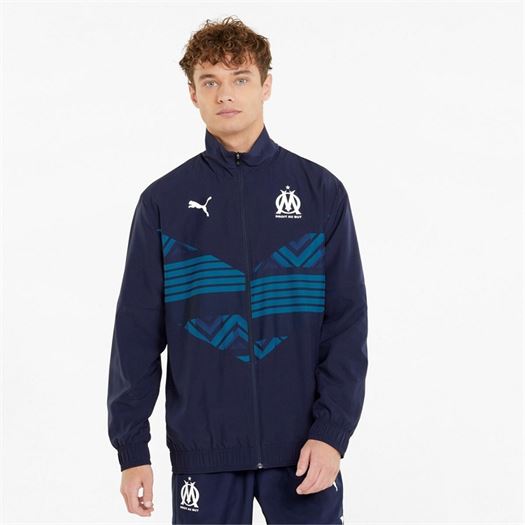 Puma homme om prematch jacket bleu1924001_2 sur voshoes.com