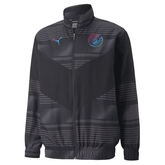 homme Puma homme mcfc prematch jacket gris