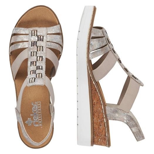 Rieker femme v3822 argent1928501_5 sur voshoes.com