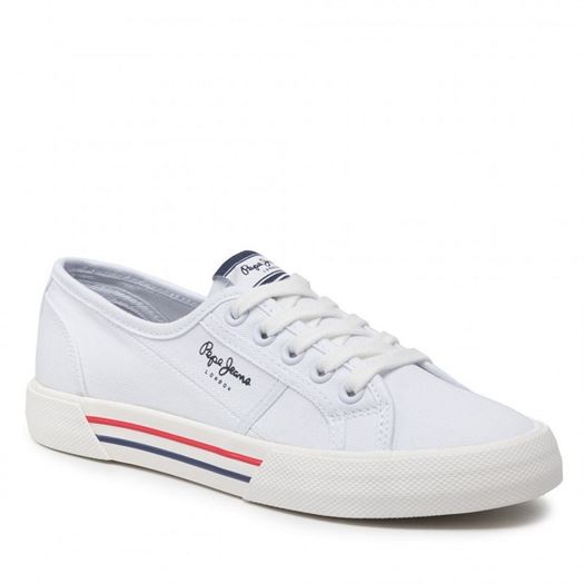 Pepe jeans femme brady w basic blanc1971201_2 sur voshoes.com