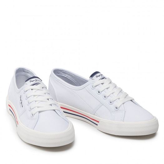 Pepe jeans femme brady w basic blanc1971201_3 sur voshoes.com