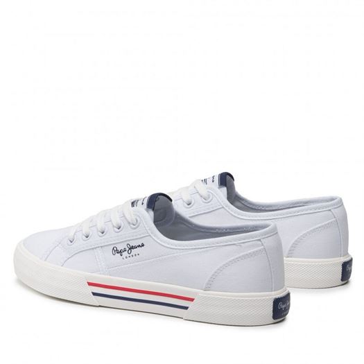 Pepe jeans femme brady w basic blanc1971201_4 sur voshoes.com