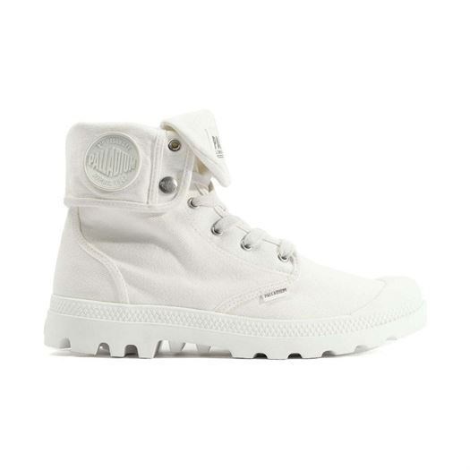 femme Palladium femme baggy blanc