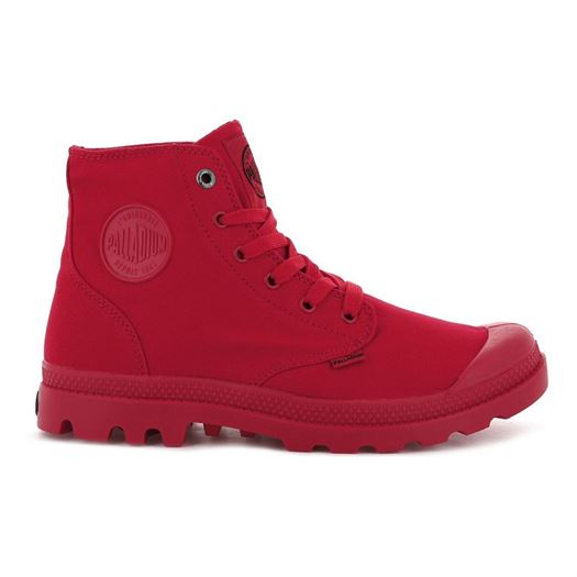 femme Palladium femme mono chrome rouge