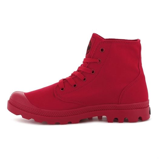 Palladium femme mono chrome rouge1972203_3 sur voshoes.com