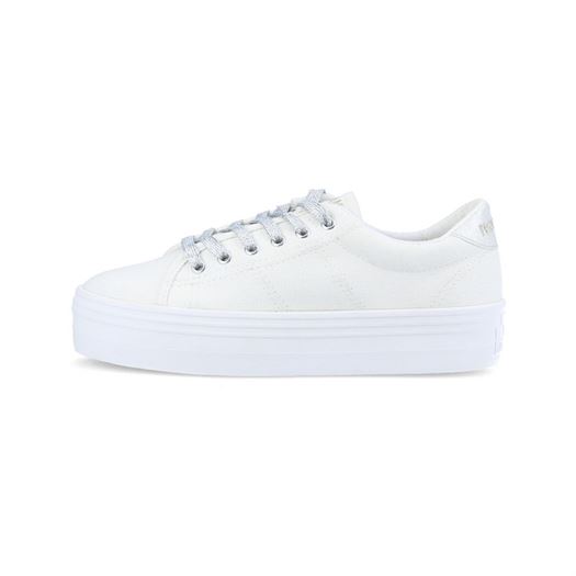 No name femme plato m sneaker canvas blanc1975501_3 sur voshoes.com