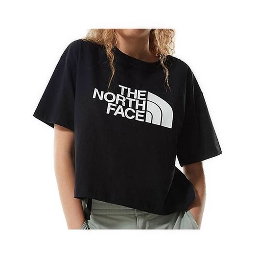 The north face femme w cropped easy tee noir1991601_2 sur voshoes.com