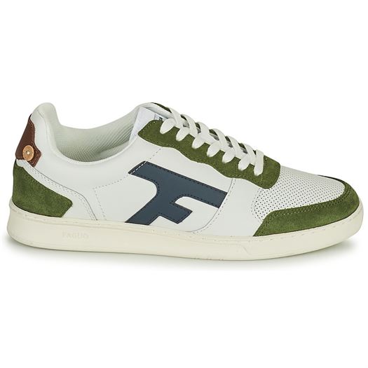 homme Faguo homme hazel leather suede blanc