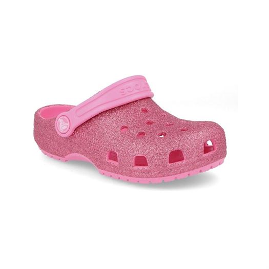 Crocs fille classic glitter clog t rose2002901_2 sur voshoes.com