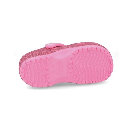 Crocs fille classic glitter clog t rose2002901_4 sur voshoes.com