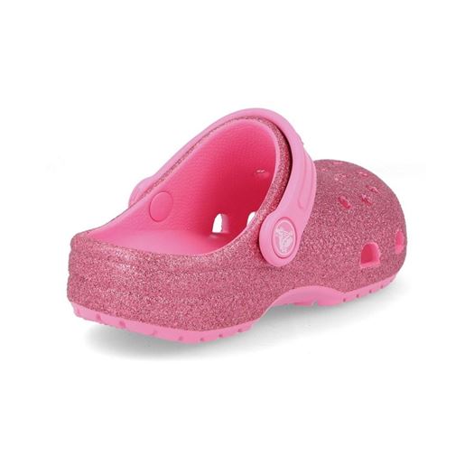 Crocs fille classic glitter clog t rose2002901_5 sur voshoes.com