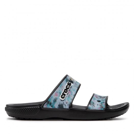 femme Crocs femme classic crocs tiedye grph bleu