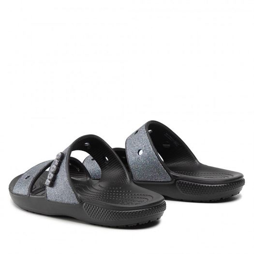 Crocs femme classic croc glitter ii noir2003701_5 sur voshoes.com