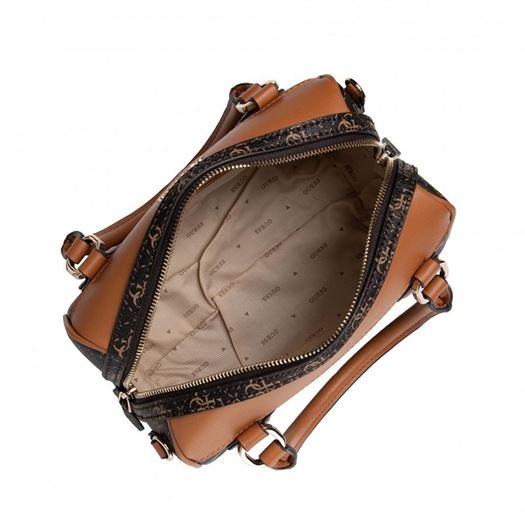 Guess femme noelle box satchel marron2014001_4 sur voshoes.com