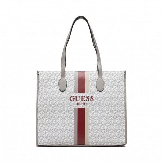 femme Guess femme silvana tote blanc