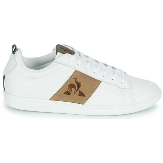 homme Le coq sportif homme courtclassic workwear lea blanc