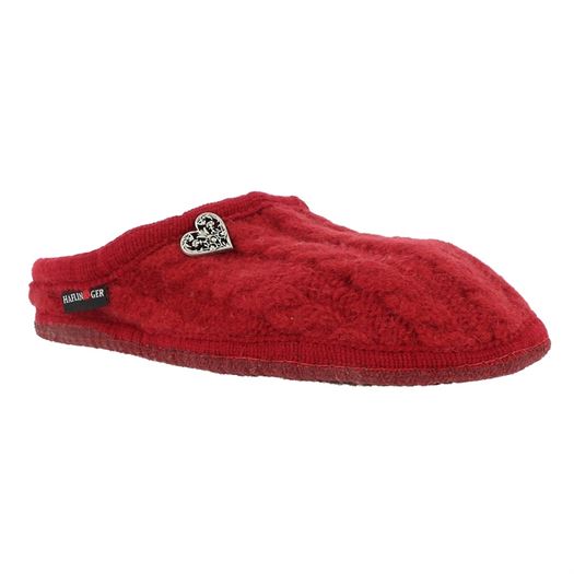 Haflinger femme walktoffel herzerl rouge2036501_2 sur voshoes.com