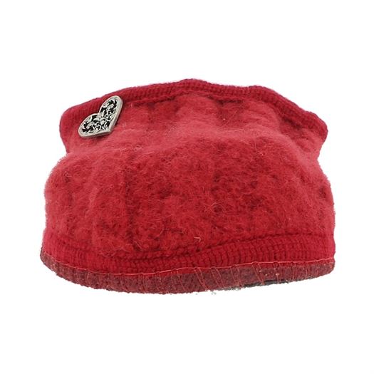 Haflinger femme walktoffel herzerl rouge2036501_4 sur voshoes.com