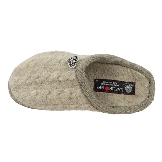 Haflinger femme walktoffel herzerl gris2036502_5 sur voshoes.com