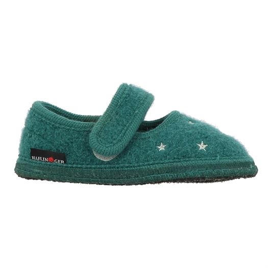 fille Haflinger fille slipper starlight vert