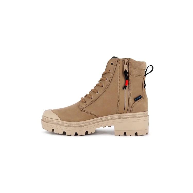 Palladium femme pallabase hi cuff wp marron2042702_2 sur voshoes.com