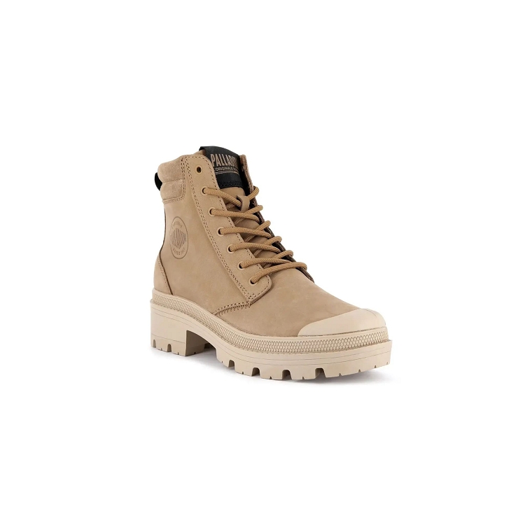Palladium femme pallabase hi cuff wp marron2042702_3 sur voshoes.com