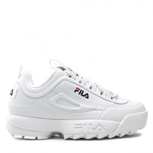 fille Fila fille disruptor low blanc