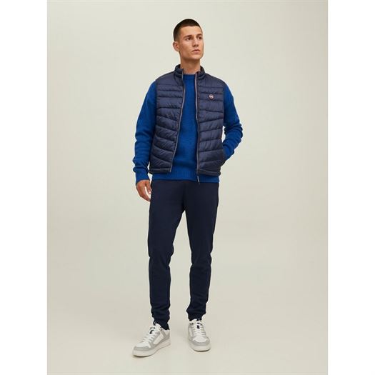 Jack jones homme jjehero bodywarmer collar bleu2053701_4 sur voshoes.com