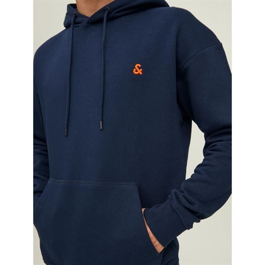 Jack jones homme jjestar roof sweat hood n bleu2054001_3 sur voshoes.com