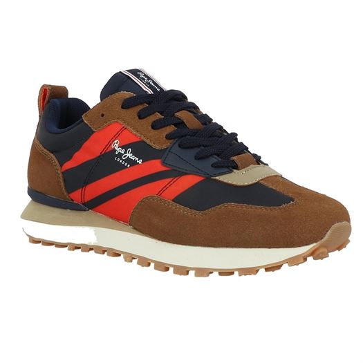 Pepe jeans homme foster man flag marron2061901_2 sur voshoes.com