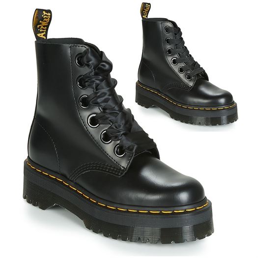 Dr martens femme molly noir2066401_3 sur voshoes.com