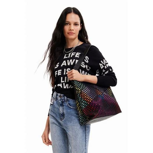 Desigual femme bag maya butan noir2068501_4 sur voshoes.com