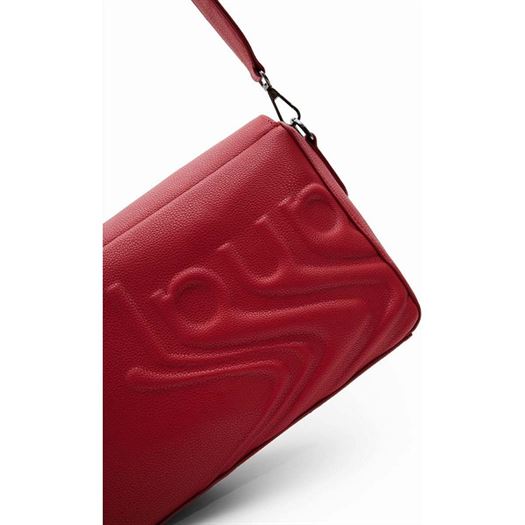 Desigual femme bag psico logo phuket str rouge2070002_4 sur voshoes.com