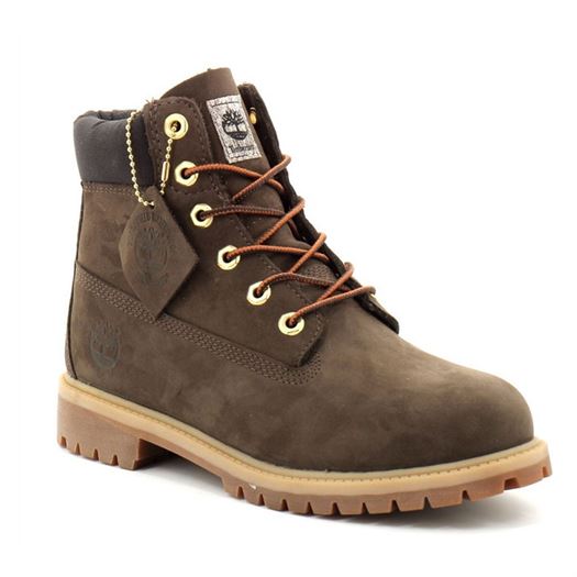 Timberland garcon 6 in prem dk marron2081401_2 sur voshoes.com