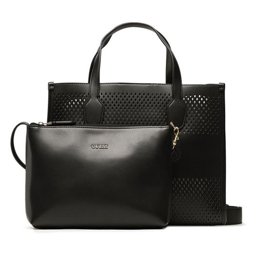 Guess femme katey perf small tote noir2102401_2 sur voshoes.com