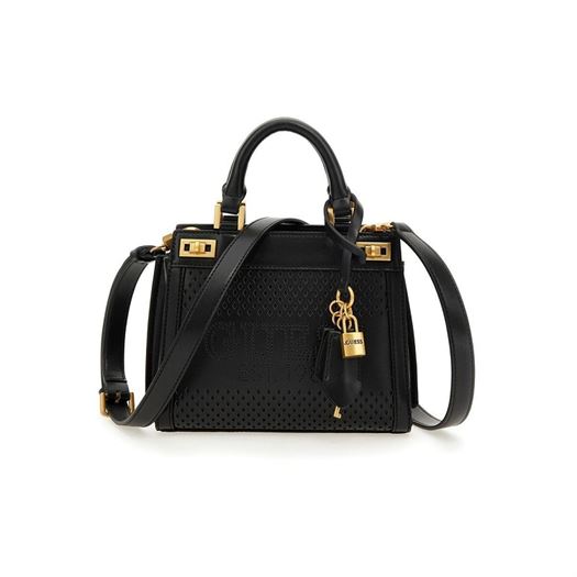 femme Guess femme katey perf mini satchel noir