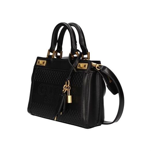 Guess femme katey perf mini satchel noir2102601_2 sur voshoes.com