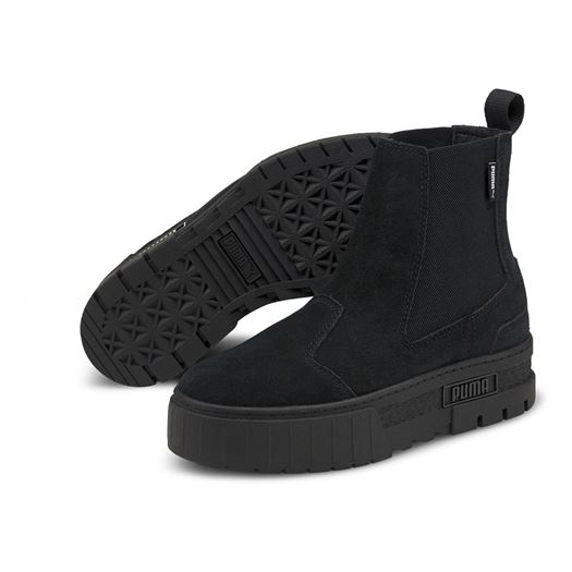 Puma femme mayze chelsea suede noir2108001_2 sur voshoes.com