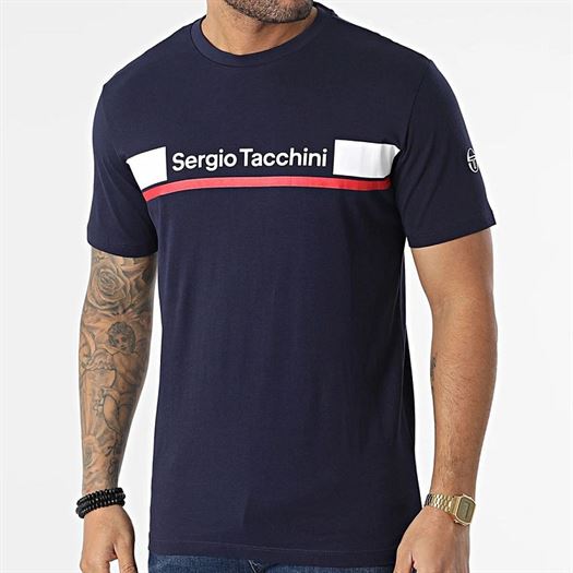 Sergio tacchini homme jared t shirt bleu2113502_2 sur voshoes.com