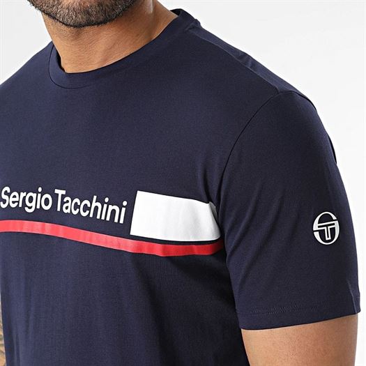 Sergio tacchini homme jared t shirt bleu2113502_3 sur voshoes.com