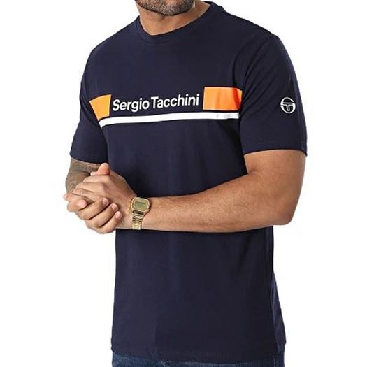 Sergio tacchini homme jared t shirt bleu2113503_2 sur voshoes.com
