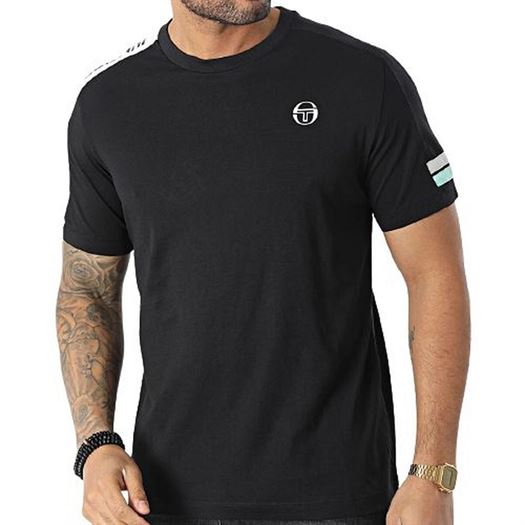 homme Sergio tacchini homme jura co t shirt noir