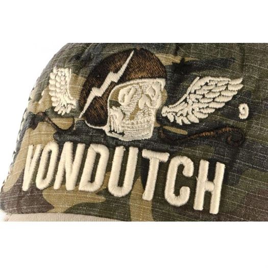 VON DUTCH Casquette Homme Coton XAVIER 07 Camouflage Noir