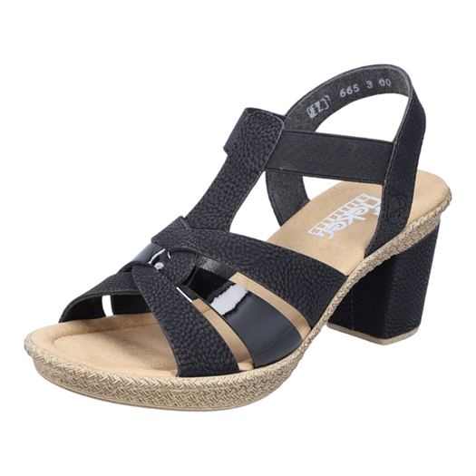 Rieker femme 665k3 noir2125602_2 sur voshoes.com