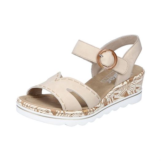 Rieker femme 67173 beige2125701_2 sur voshoes.com
