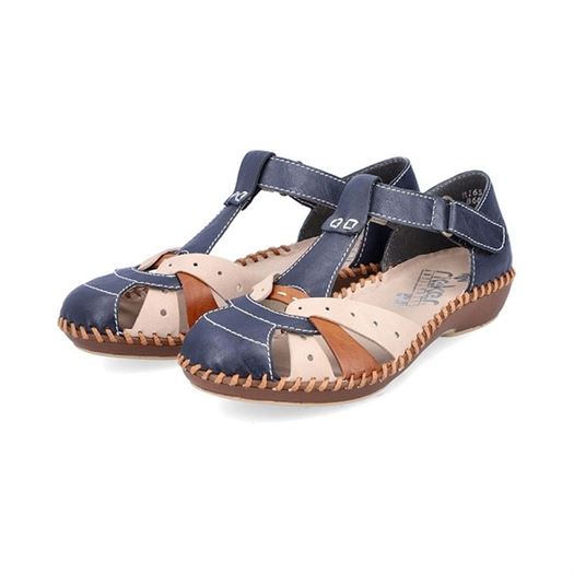 Rieker femme m1655 bleu2126001_3 sur voshoes.com