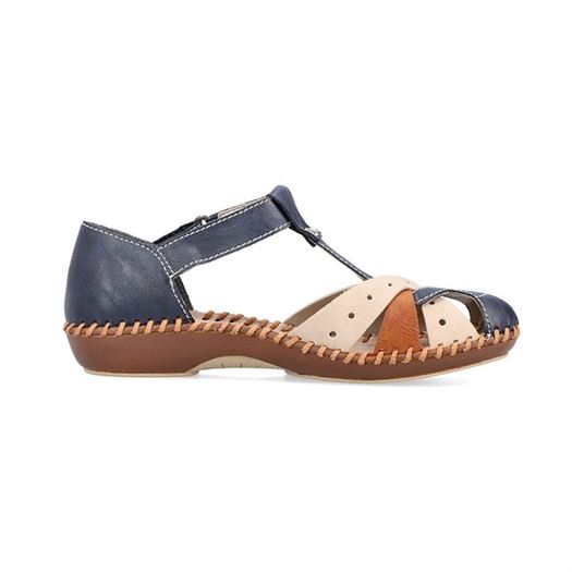 Rieker femme m1655 bleu2126001_4 sur voshoes.com