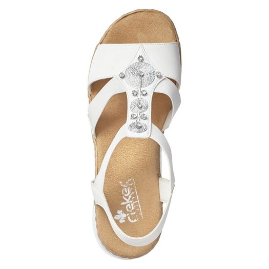 Rieker femme v0687 blanc2126801_5 sur voshoes.com