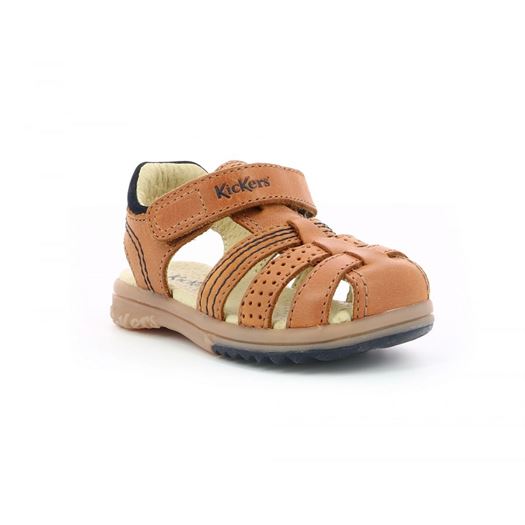 Kickers garcon platinium marron2130701_2 sur voshoes.com